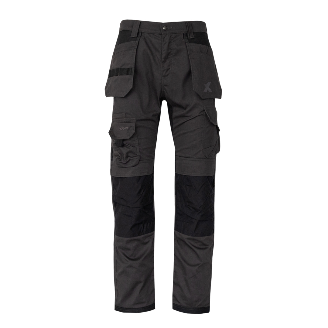 Xpert Pro Stretch+ Work Trouser Grey/Black | Xpert Workwear